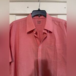 L.L.Bean Traditional fit men’s short sleeve shirt size XXL